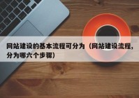 网站建设的基本流程可分为（网站建设流程,分为哪六个步骤）