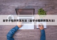 自学小程序开发方法（自学小程序开发方法）